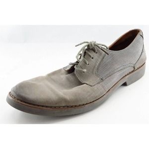 Steve Madden Men Derby Oxfords Gray Leather Men Shoes Size 10 Medium‎